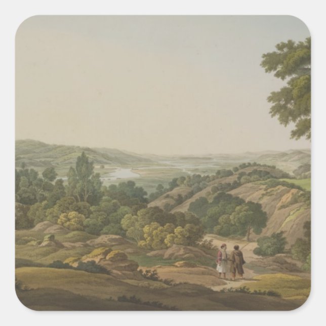 Plain of Olympia, plate 6 from Part 1 of 'Views in Square Sticker (Front)