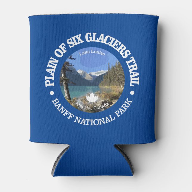 Plain of Six Glaciers Trail (rd) Can Cooler (Front)