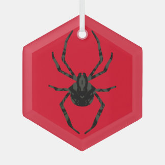 Plain Old Spider Glass Tree Decoration
