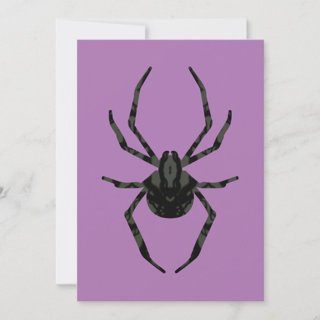 Plain Old Spider Invitation (Front)