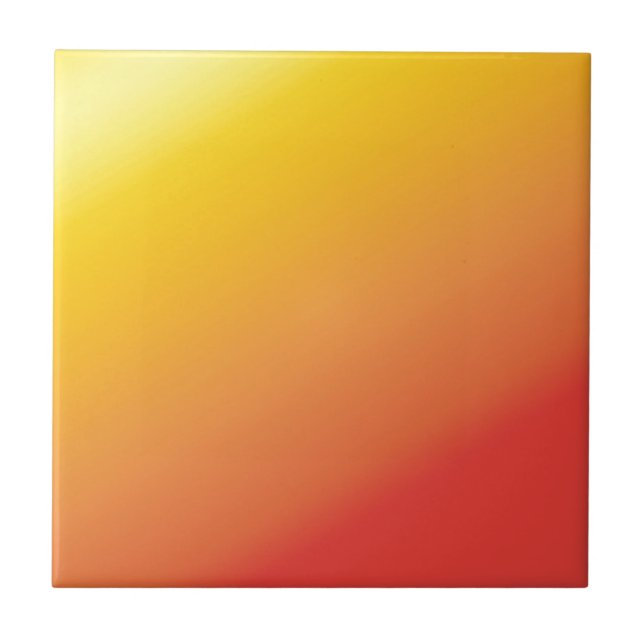 Plain Orange Gold Red Shade Tile (Front)