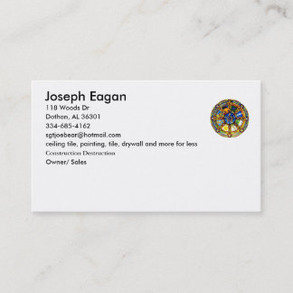 plain pagan business card