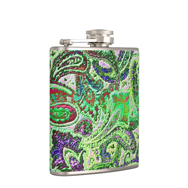 Plain Paisley 1 Hip Flask (Right)