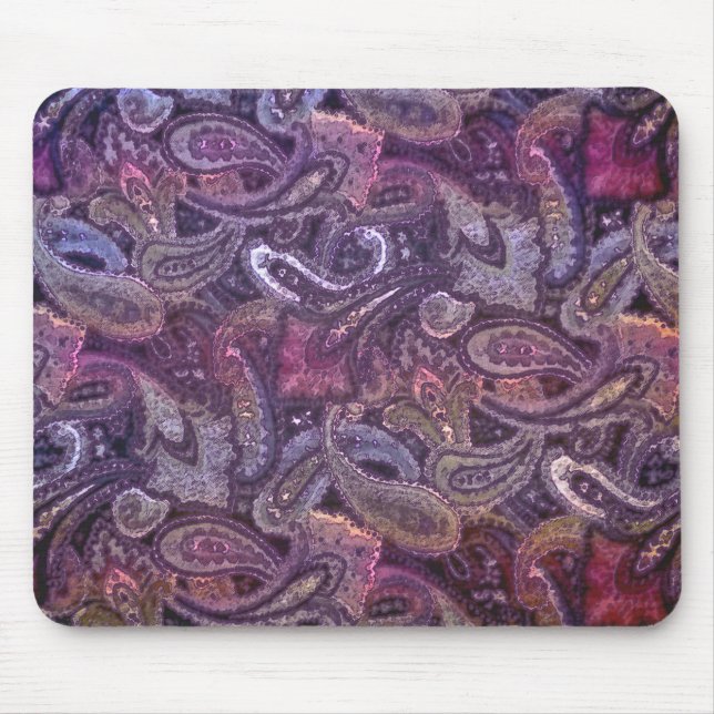 Plain Paisley 3 Mouse Mat (Front)