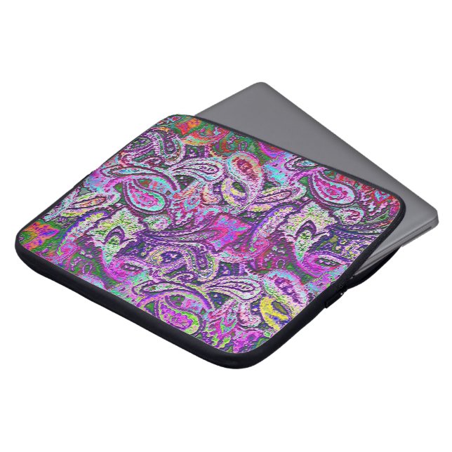 Plain Paisley 4 Laptop Sleeve (Front Top)