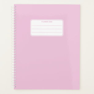Plain Pastel Color Minimalist Yearly Planner