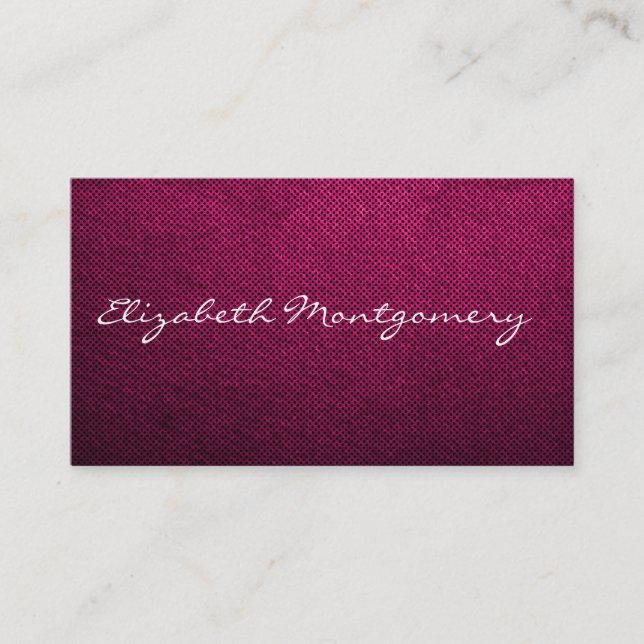 Plain Pink Modern Professional Business Cards (Front)
