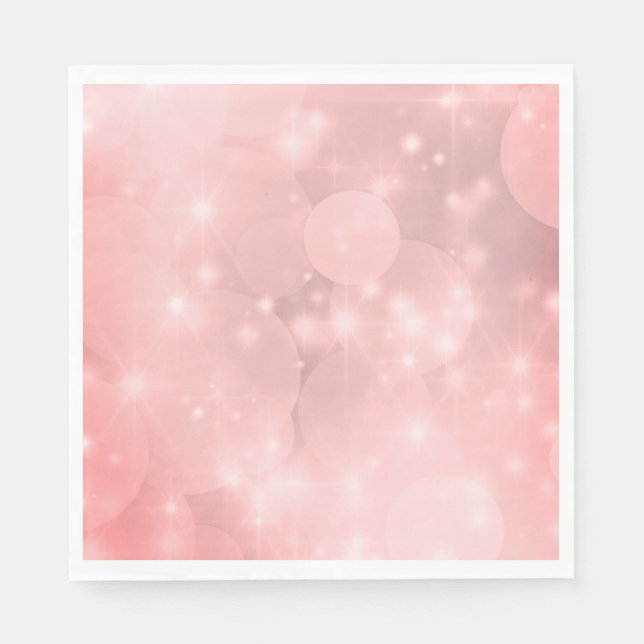 Plain Pink Sparkly Napkin (Front)