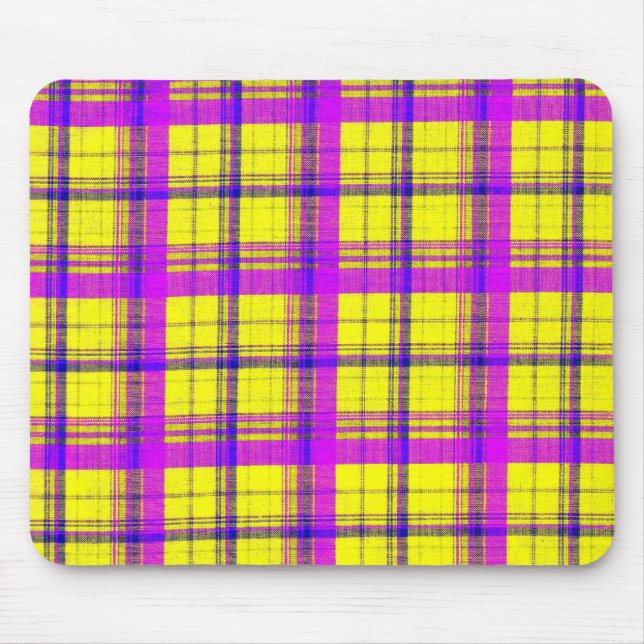 Plain Plaid 2h Mouse Mat (Front)