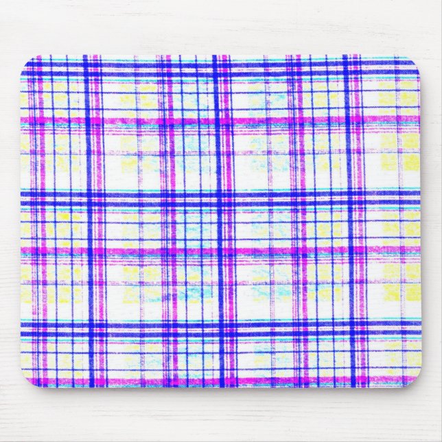 Plain Plaid 3q Mouse Mat (Front)