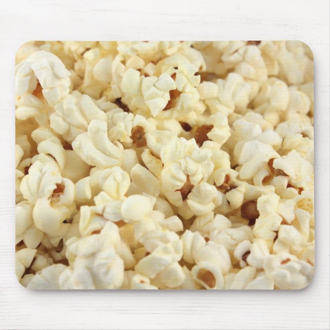 Plain popcorn close up. mouse mat (Front)
