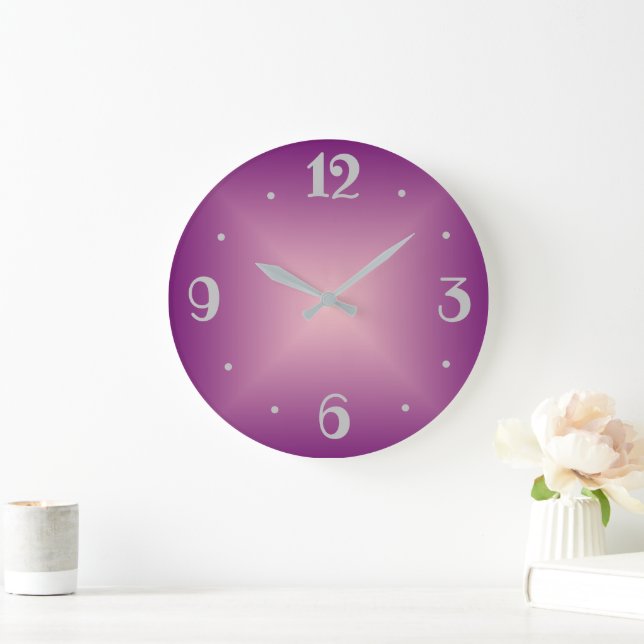 Plain Pretty Rose Pink >Wall Clock (Home)