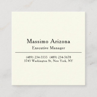 Plain Professional Modern Minimailst Enclosure Card