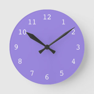 Plain purple clock