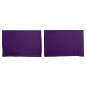 Plain Purple Pair of Pillowcases