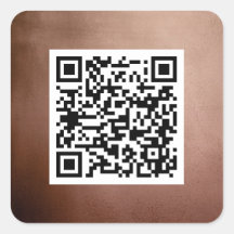 Plain QR Code Elegant Rose Gold Professional