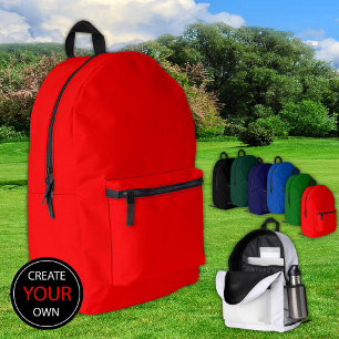 Plain Red Backpack, Bag / Customize