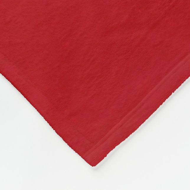 Plain Red Colour Fleece Blanket (Corner)