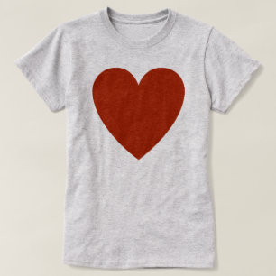 Plain Red Heart T-Shirt