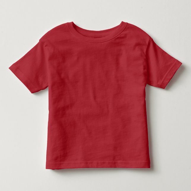Plain Red Toddler Fine Jersey T-Shirt (Front)