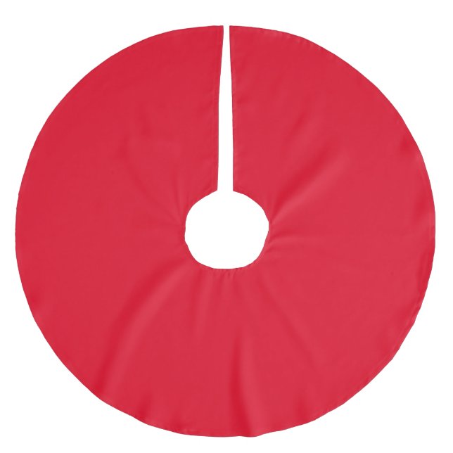 Plain Red Tree Skirt (Front)