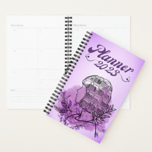 Plain Roxo Planner