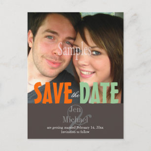 Plain, Save the Date Photo postcards, Announcement Postcard