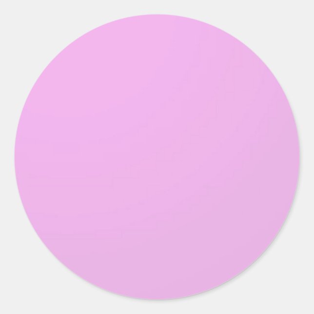 Plain Shade Pink: Write on or add image Classic Round Sticker (Front)