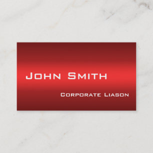 Plain Shades of Red Professional Business Cards