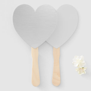 Plain Silver  Hand Fan