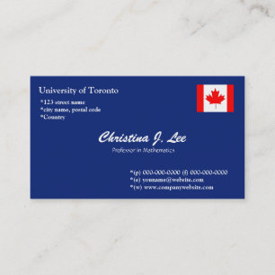 plain, simple, and cool blue business card