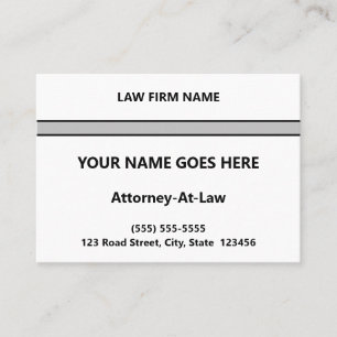 Plain, Simple, and Minimal Lawyer Business Card