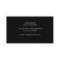 Plain & Simple Black Business Card