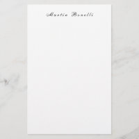 Plain Simple Black White Trendy Calligraphy Script