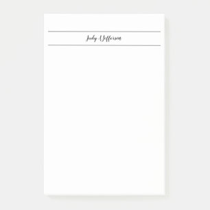 Plain Simple Classical Minimalist Handwriting Post-it Notes