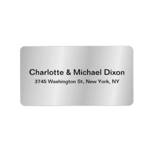 Plain Simple Classical Stylish Elegant Family Grey Label