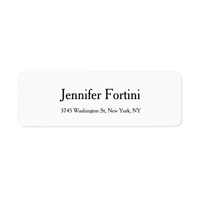 Plain Simple Elegant Black & White Modern (Front)