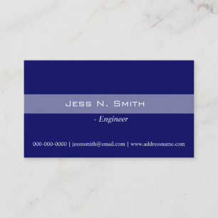 Plain,simple,elegant blue business card. business card