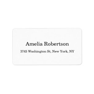 Plain Simple Elegant Classical Minimalist Label