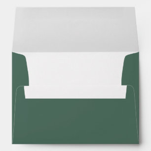 Plain Simple Emerald Forest Green Envelope