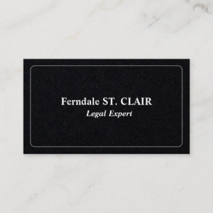 Plain & Simple Legal Professional Business Card