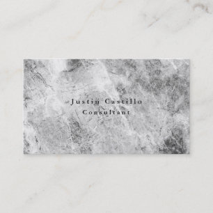 Plain Simple Minimalist Design Gray  Business Card