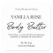Plain Simple Modern White Body Butter Labels