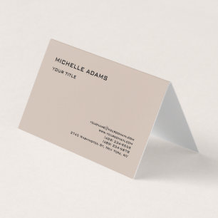 Plain Simple Professional Modern Business Card