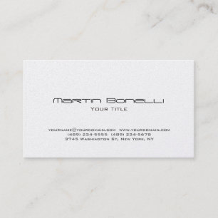 Plain Simple Trendy Business Card