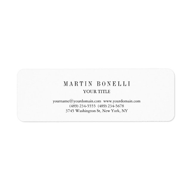 Plain Slim Professional Black & White (Front)