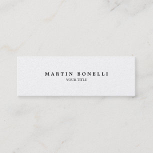 Plain Slim Professional Modern Business Card
