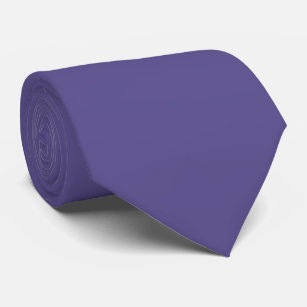 Plain solid dark amethyst smoke purple tie