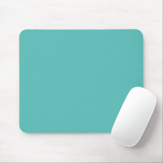 Plain solid eucalyptus pastel turquoise mouse mat