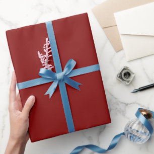 Plain Solid Maroon Colour Shade Tone Wrapping Paper